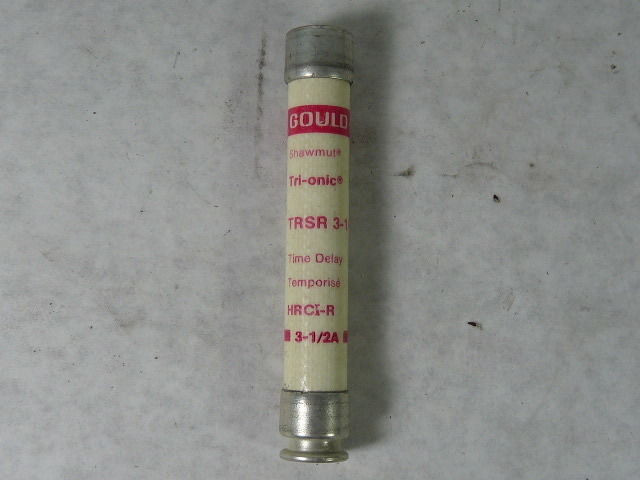 Gould Shawmut TRSR-3-1/2 Time Delay Fuse 3-1/2A 600V USED
