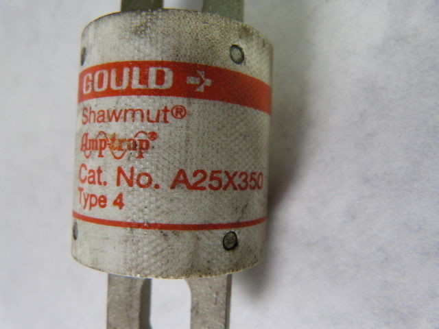 Gould Shawmut A25X350 Fuse 350A 250V USED