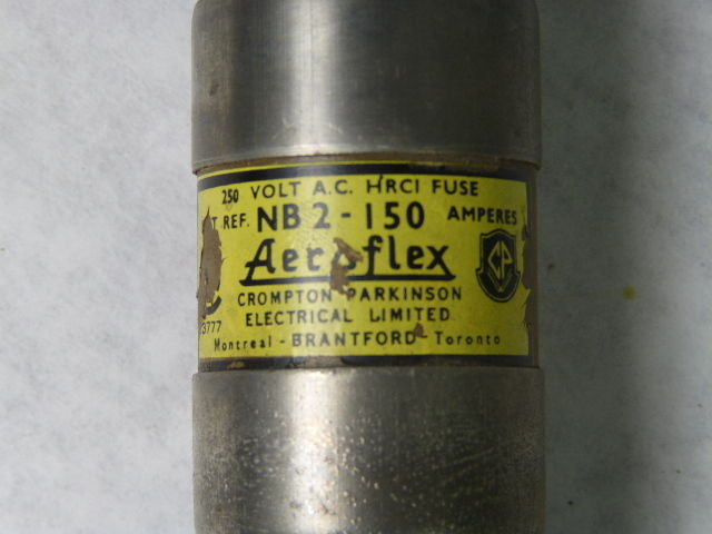 Aeroflex NB2-150 Energy Limiting Fuse 150A 250V USED