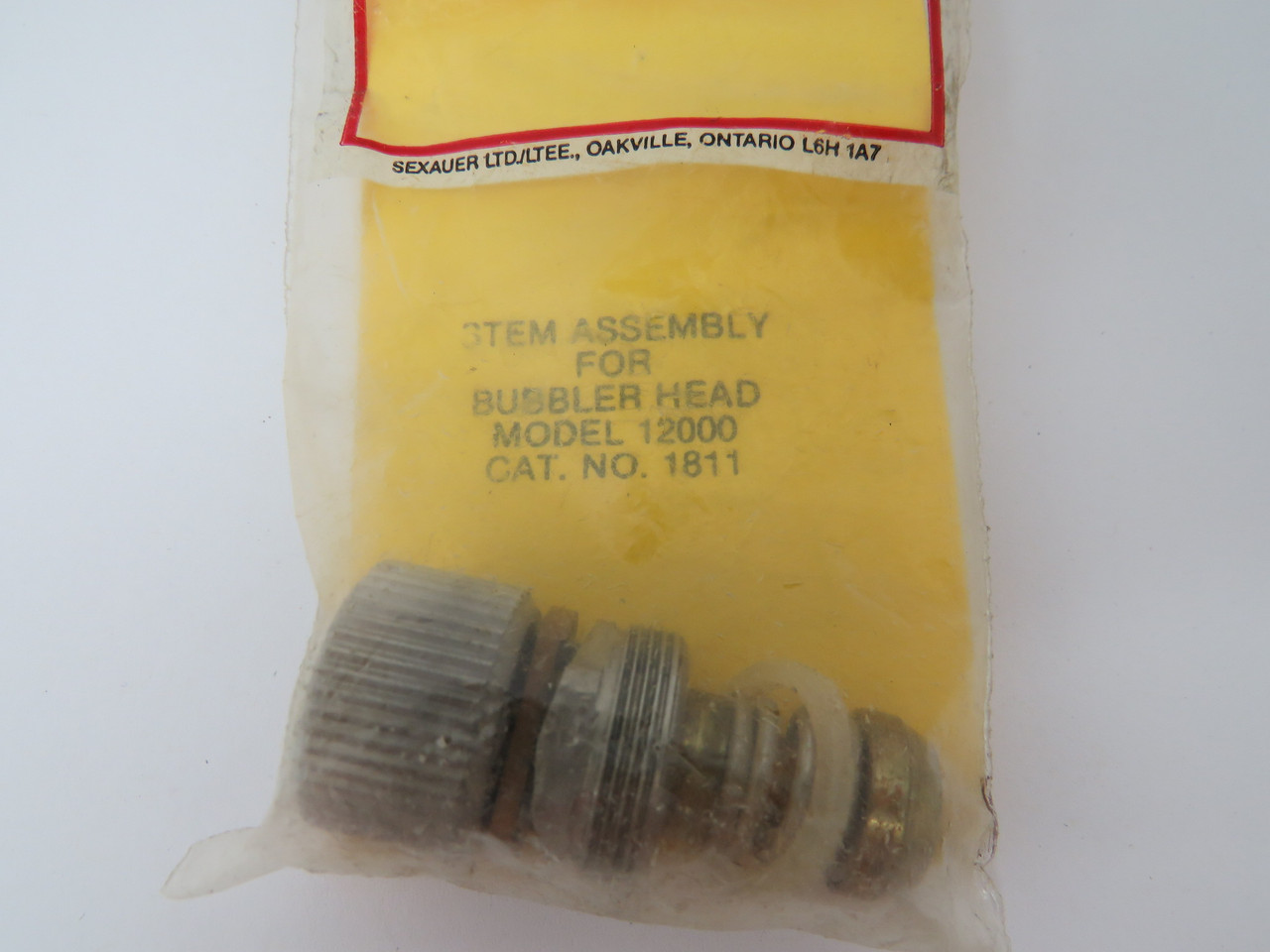 Sexauer 1811 Stem Assembly for Bubbler Head Model 12000 NWB