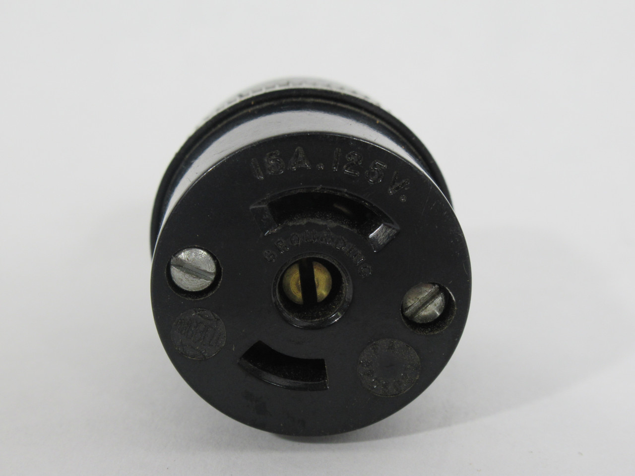 Hubbell 7593 Midget Twist-Lock Connector 15A 125V 3W 2P USED