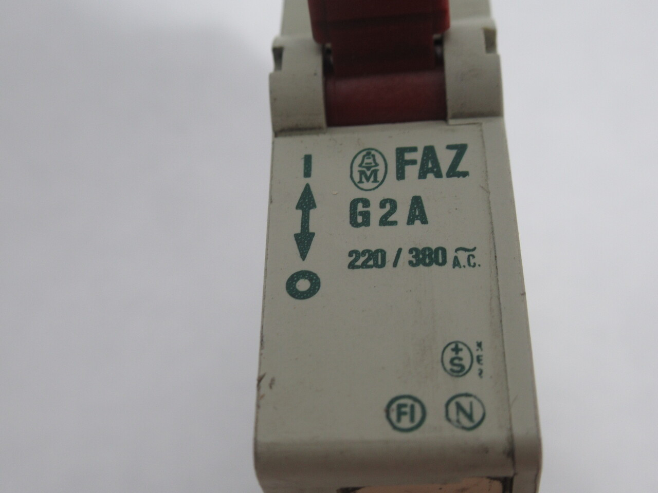 Moeller FAZ-G2A-1 Circuit Breaker 2A 220/380VAC 1 Pole USED