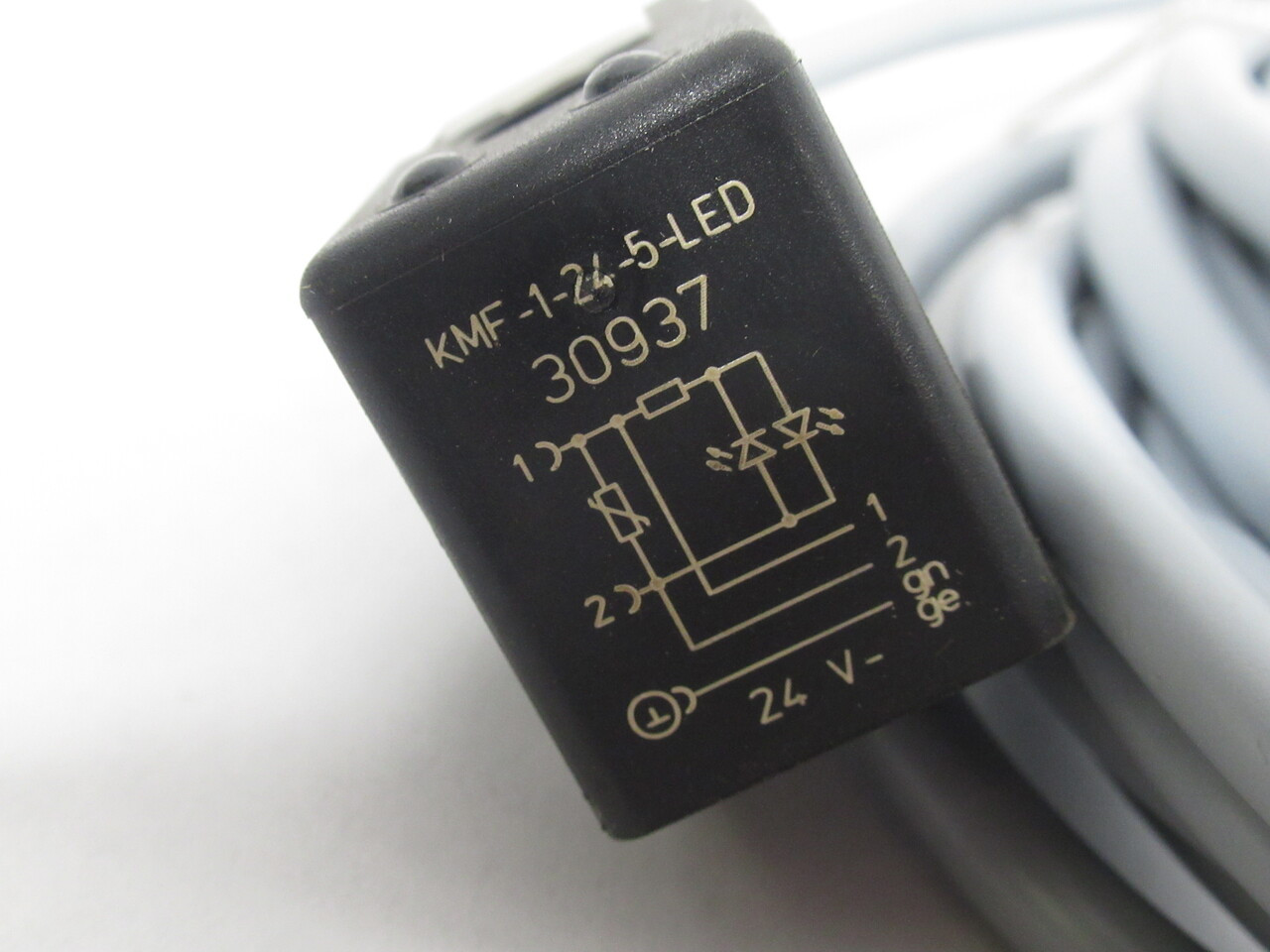 Festo 30937 KMF-1-24-5-LED Solenoid Valve Connector Cable 24V NOP