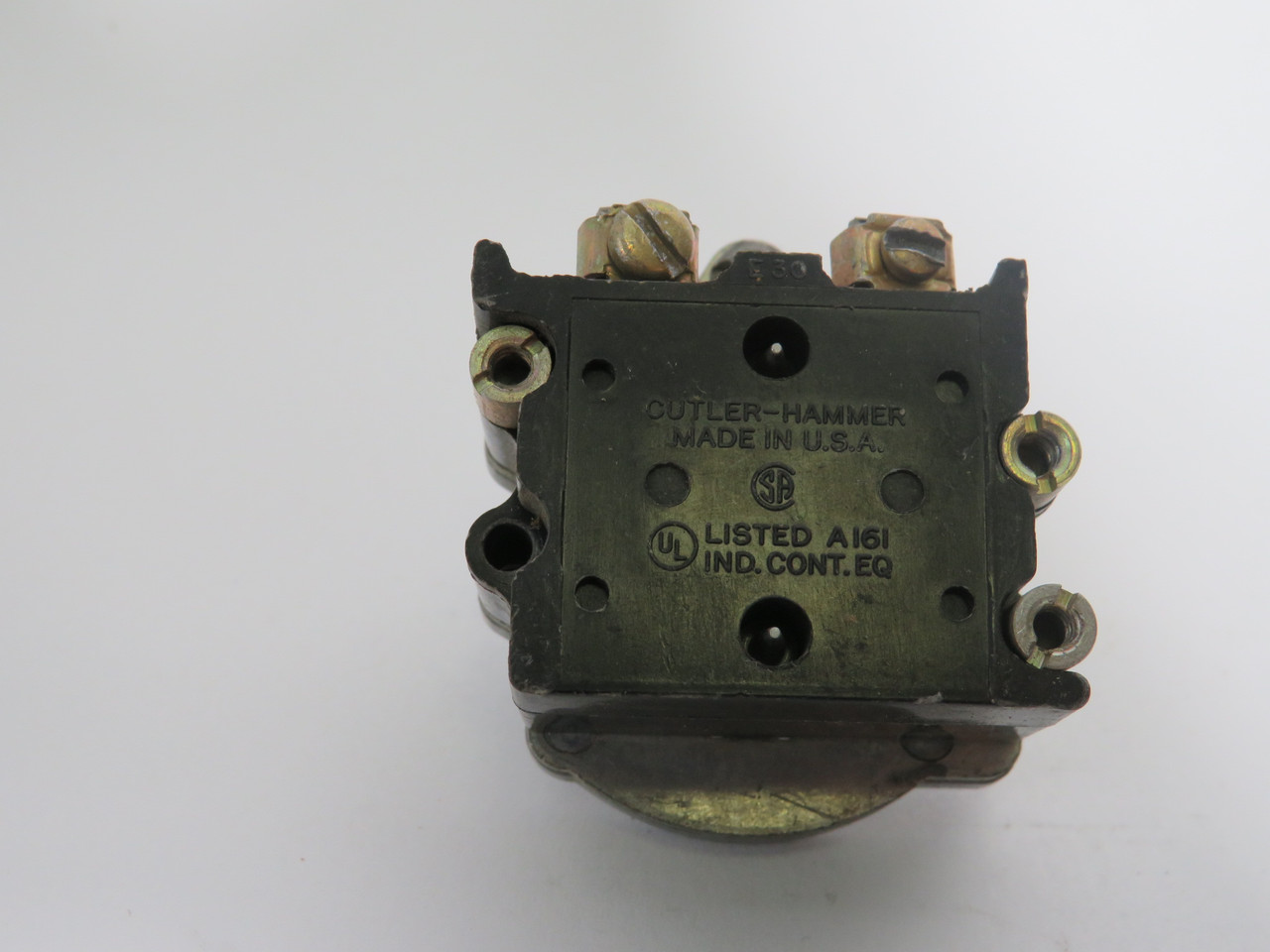 Cutler-Hammer 10250T63 Old Style Pilot Light Module w/Metal Cap *Chips* USED