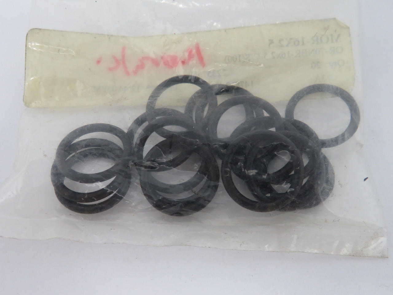 Hercules MOR-16X2.5 Nitrile O-Ring 21mmOD 16mmID 2.5mmW Lot/18 *Holey Bag* NWB