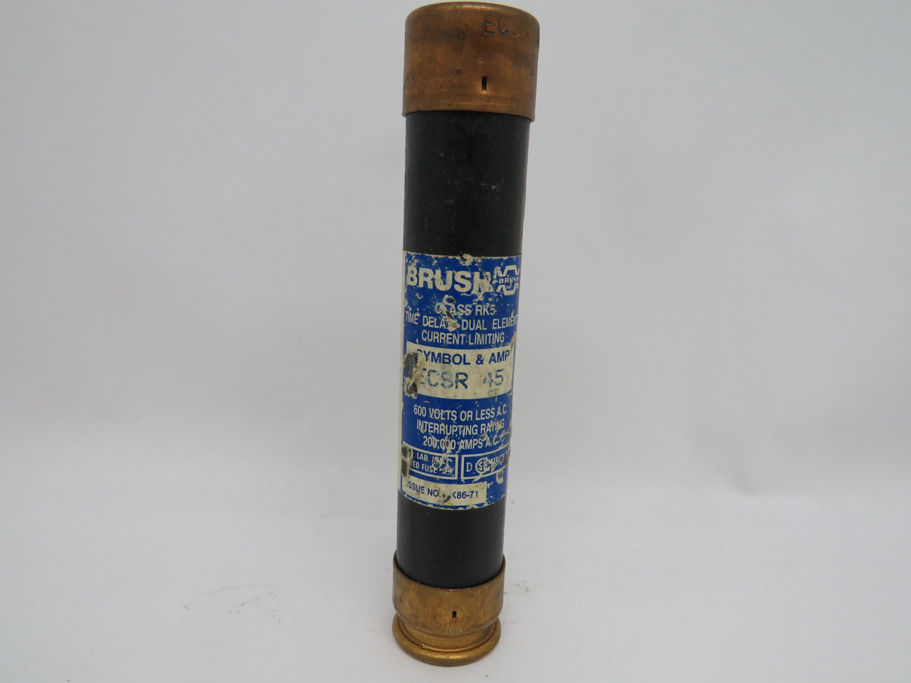 Brush ECSR45 Time Delay Current Limiting Fuse 45A 600VAC USED