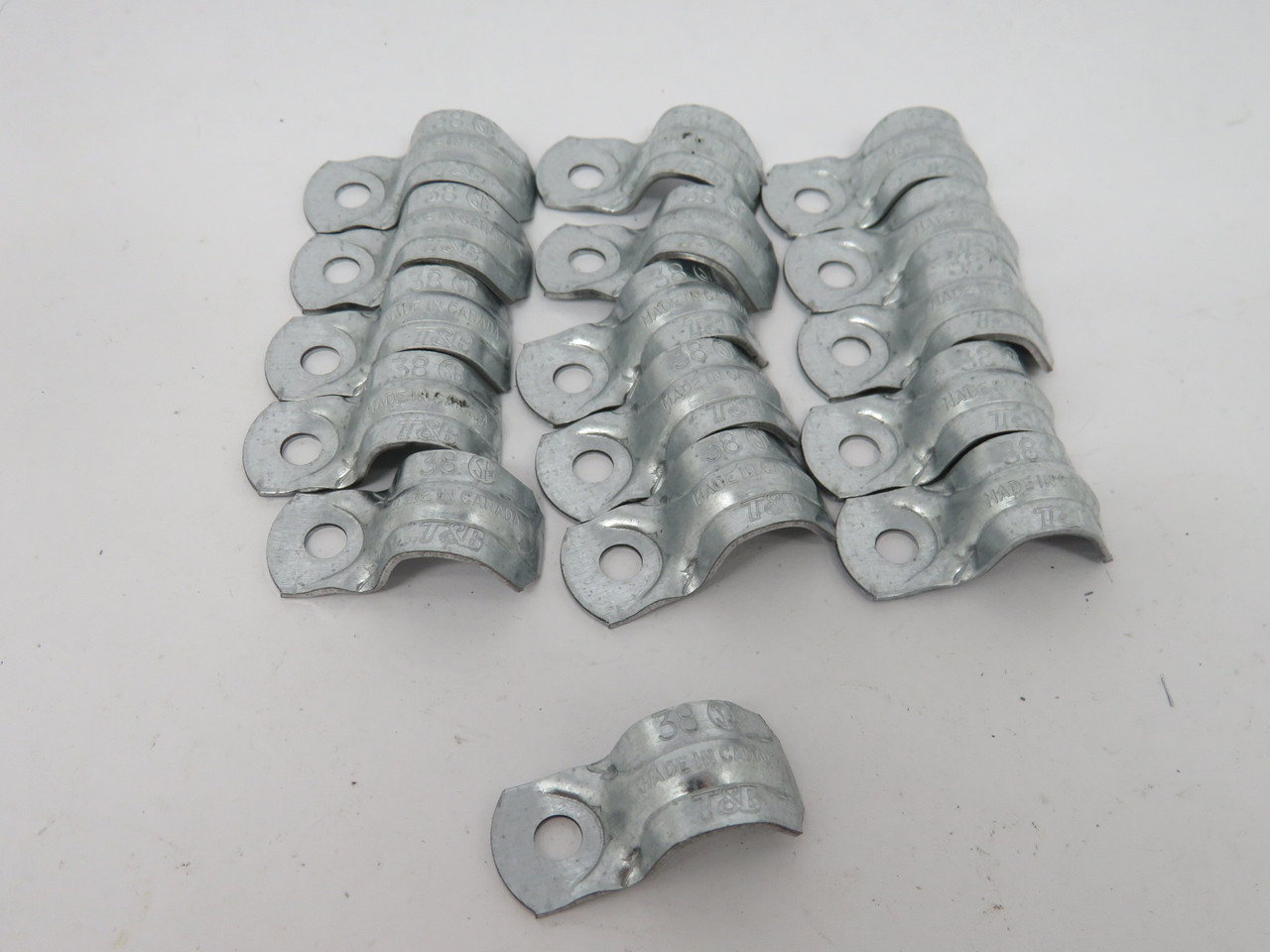 Iberville 38-V2-CP #38 Flexible Conduit Strap 3/8" Lot of 16 *Open Bag* NWB