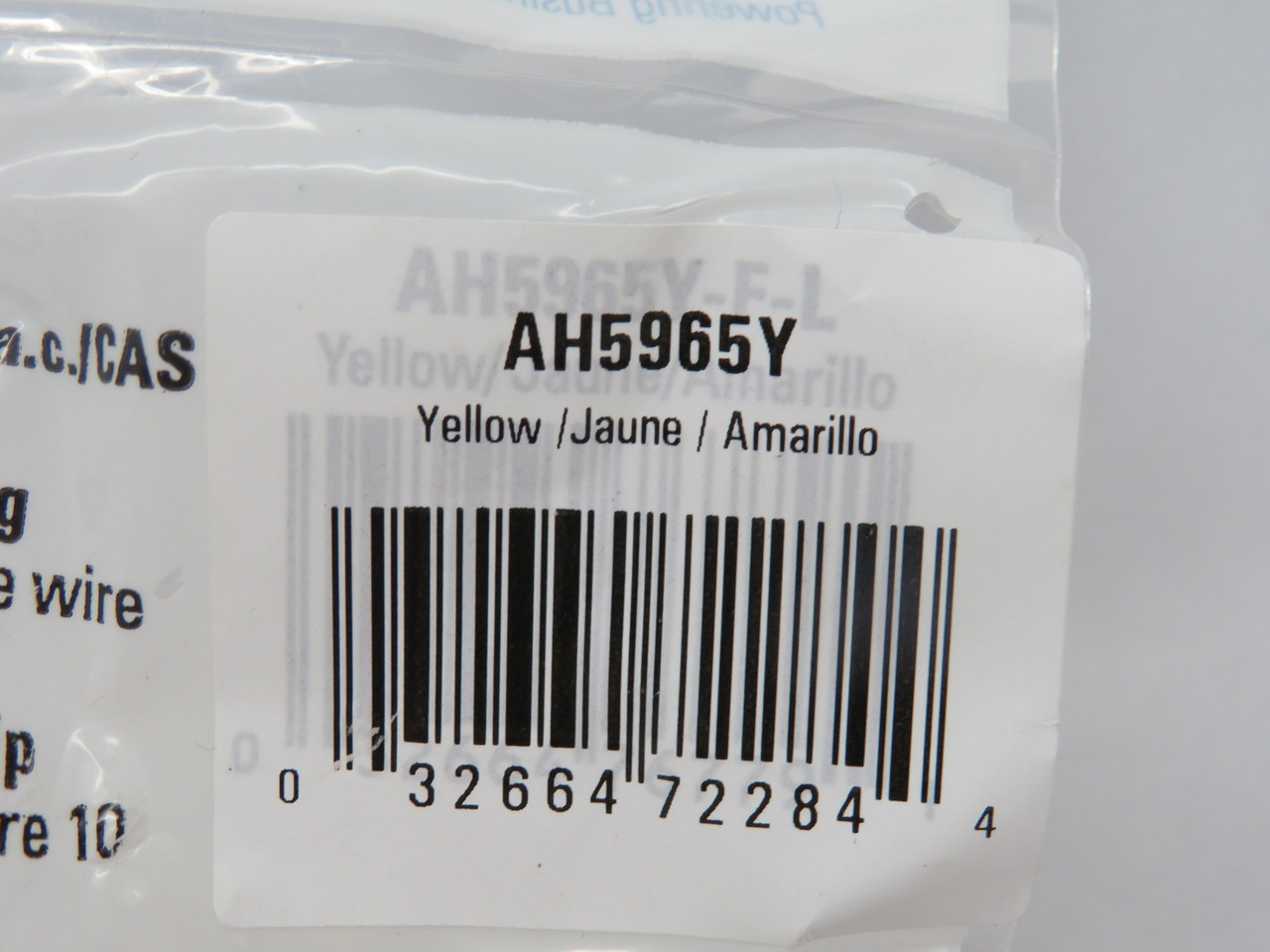 Eaton Arrow Hart AH5965Y Yellow Straight Plug Quick Grip 15A 125V 3W 2P NWB