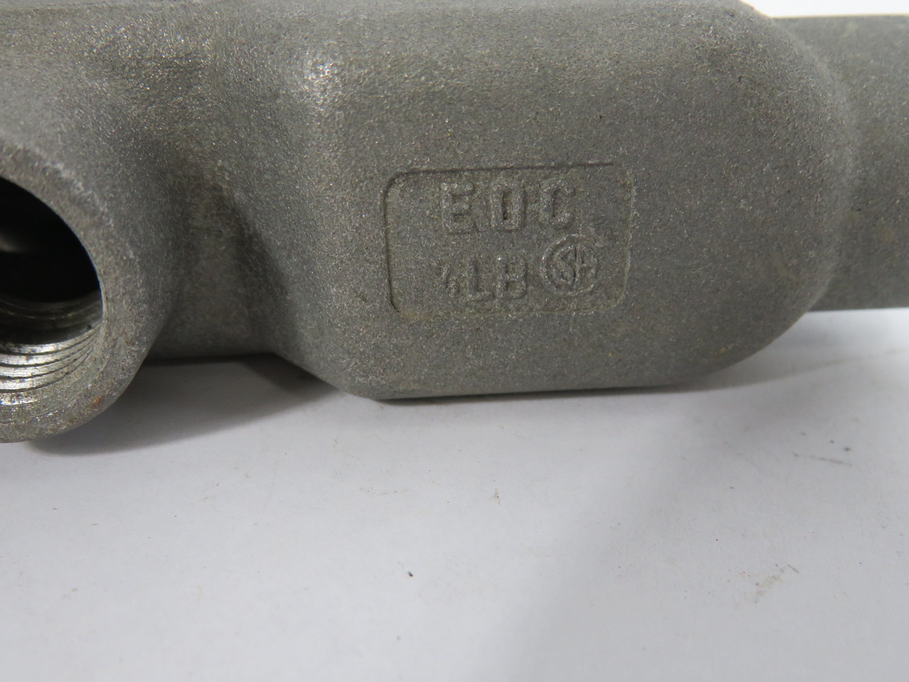 EDC 1/2LB Aluminum Conduit Body Threaded Hub 1/2" USED