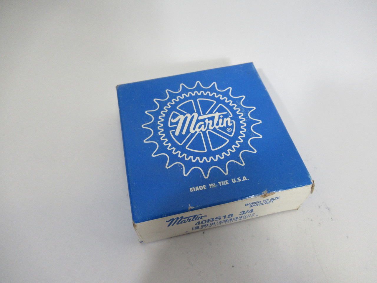 Martin 40BS18-3/4 Roller Sprocket 3/4"ID 18T 40Chain 1/2"CP *SEALED* ! NEW !