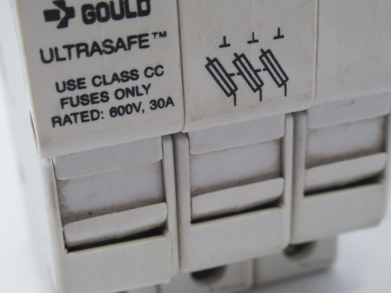 Gould USCC3 Ultrasafe Fuse Holder 30A 600V 3P USED