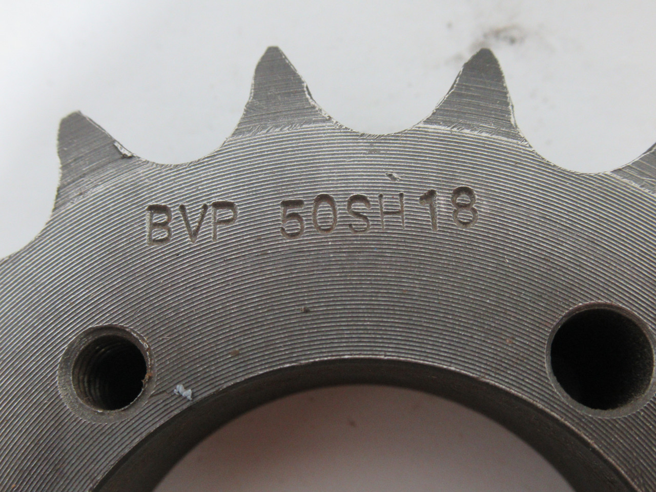 BVP 50SH18 Roller Chain Sprocket 1/2-1-5/8"ID 18T 50 Chain 5/8" Pitch USED
