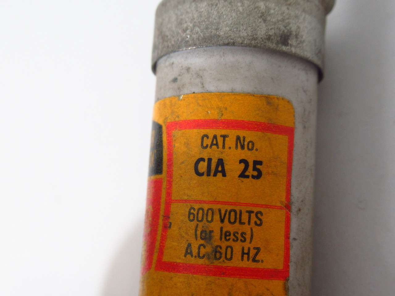 English Electric CIA-25 Open Hole Bolt On Fuse 25A 600V USED