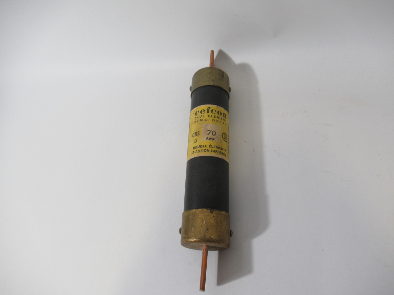 Cefcon CRS-70 Dual Element Time Delay Fuse 70A 600V USED