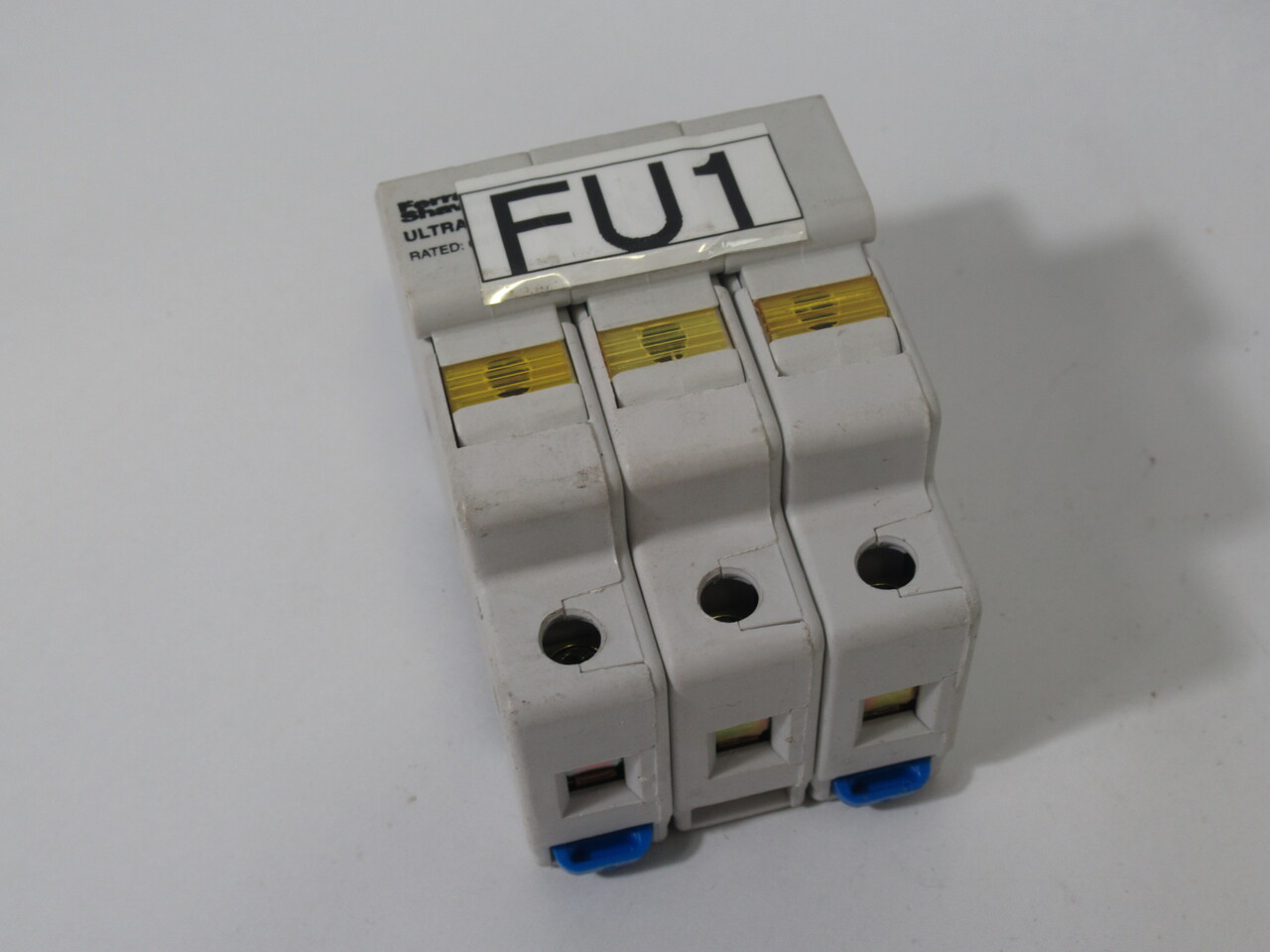 Ferraz Shawmut USM3I Yellow/Orange Indicator Fuse Holder 30A 600V 3 Pole USED