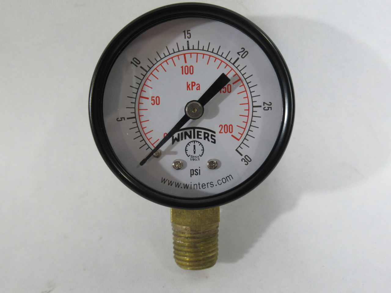 Winters PEM199 Dry Pressure Gauge 0-30 psi 0-200kPa 2" Dia 1/4" NPT ! NEW !