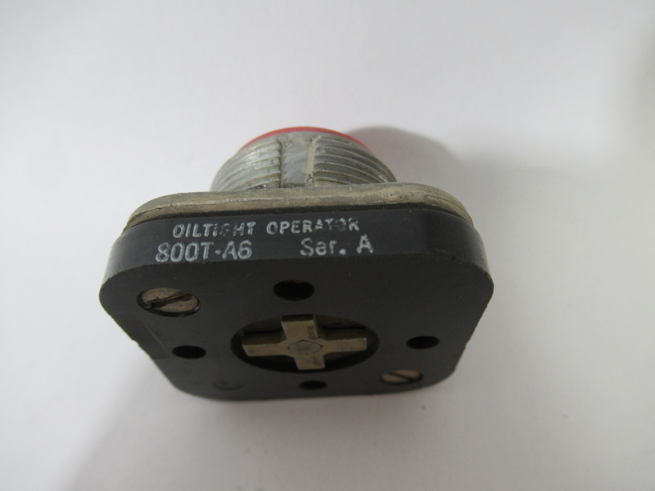 Allen-Bradley 800T-A6 Series A Red Flush Push Button Head *No Contacts* USED