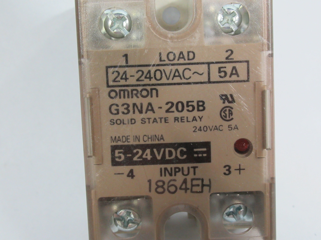 Omron G3NA-205B Solid State Relay 24-240VAC@5A 5-24VDC USED