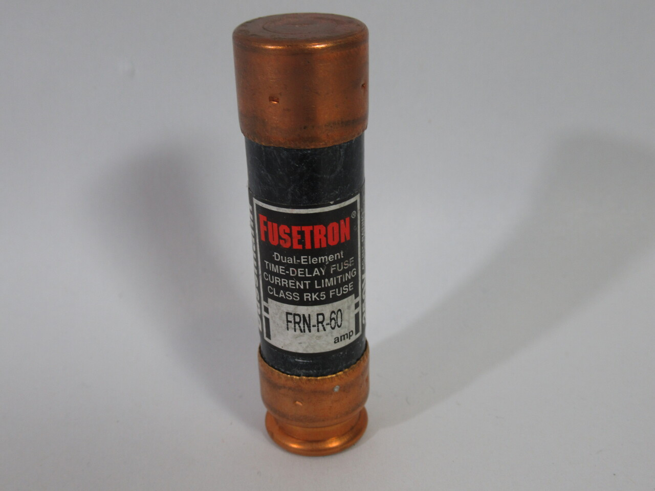 Fusetron FRN-R-60 Dual Element Time Delay Fuse 60A 250V USED