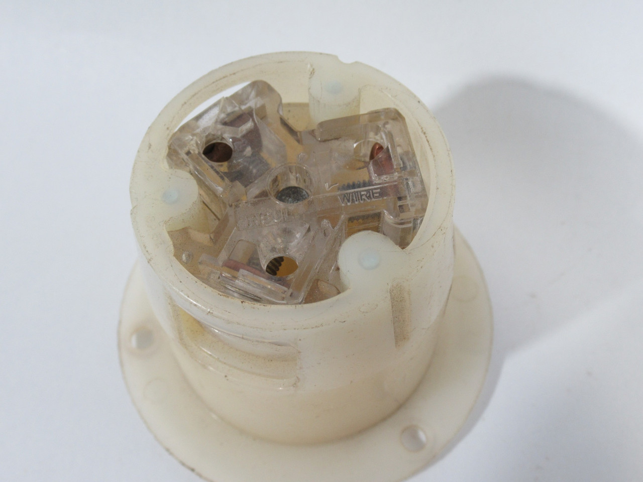 Hubbell HBL2316 Twist-Lock Flanged Outlet 20A 125V 3W 2P USED