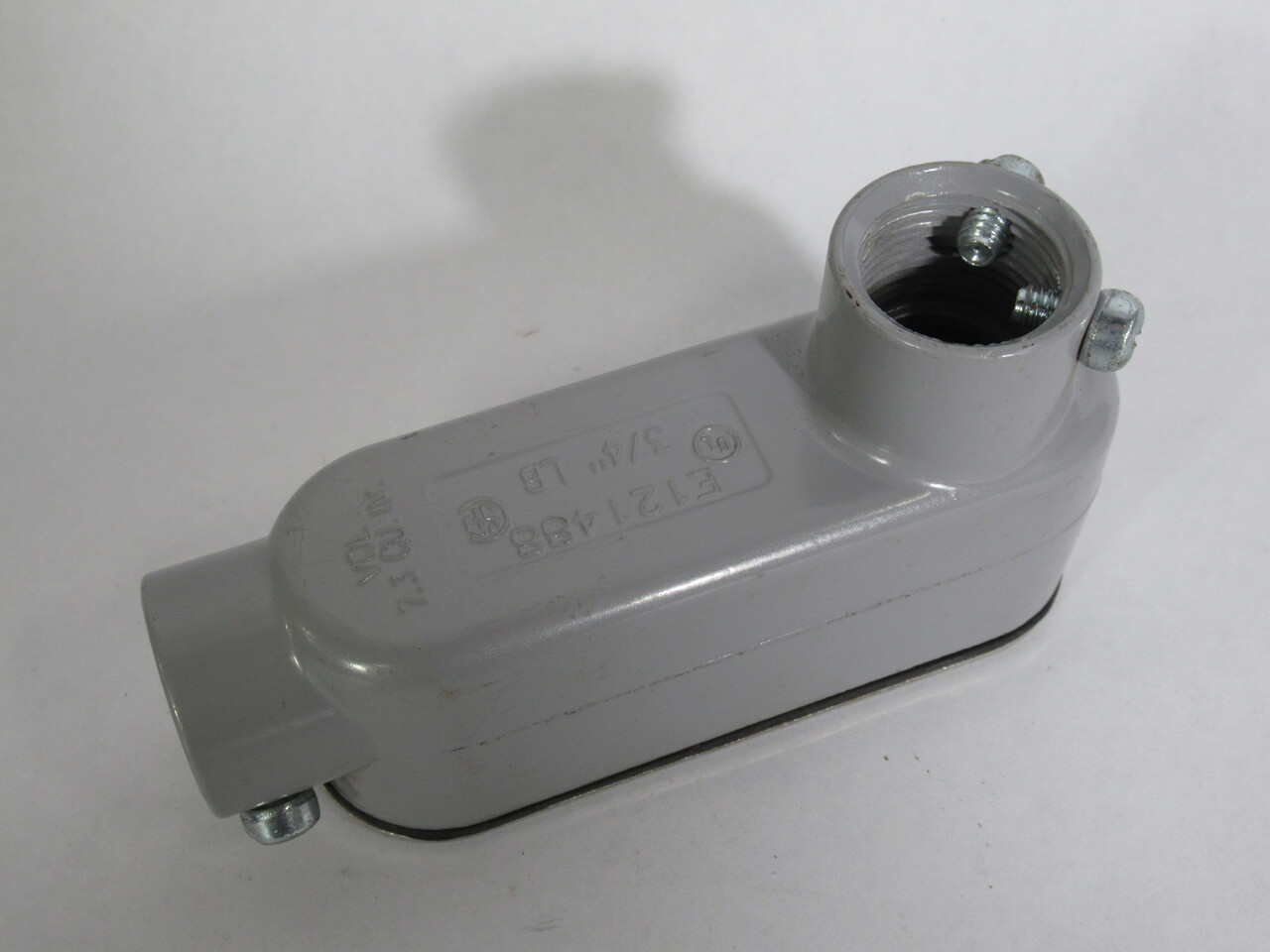 Generic 3/4"-LB Conduit Body w/Stainless Steel Cover USED