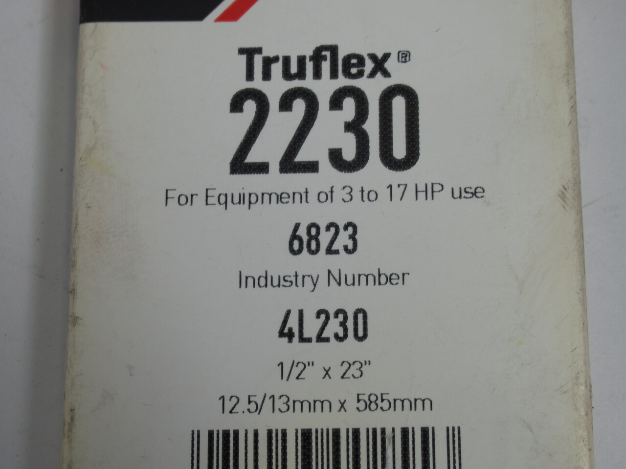Gates 2230 4L230 Truflex Belt 23"L 1/2"W 5/16"T ! NEW !