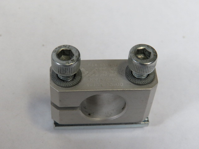 ASS Maschinenbau 1-115-15-00 KVBx14 Aluminum Cross Clamp 14mm Dia USED