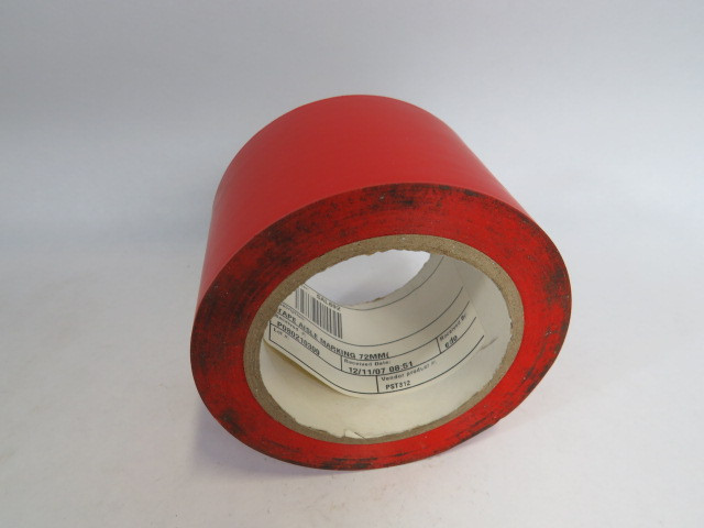 Incom PST312 Red Aisle Marking Tape 72mm Wide 108' Long SHELF WEAR NEW