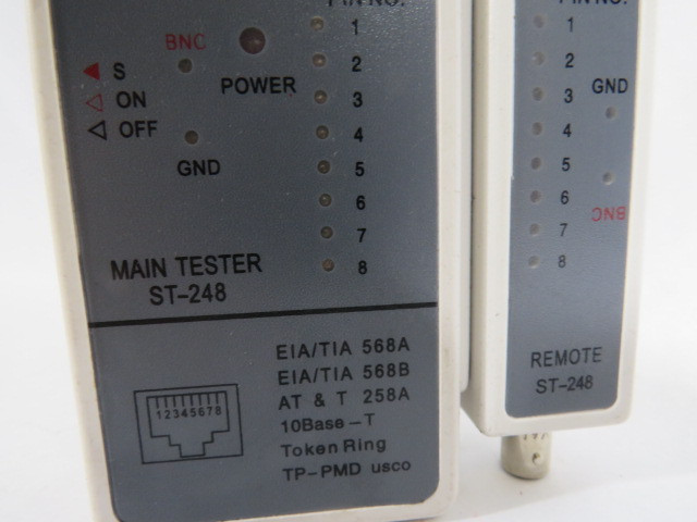 Prime Cables ST-248 LAN Cable Tester Coaxial Wire Line Finder RJ45 RJ11 USED
