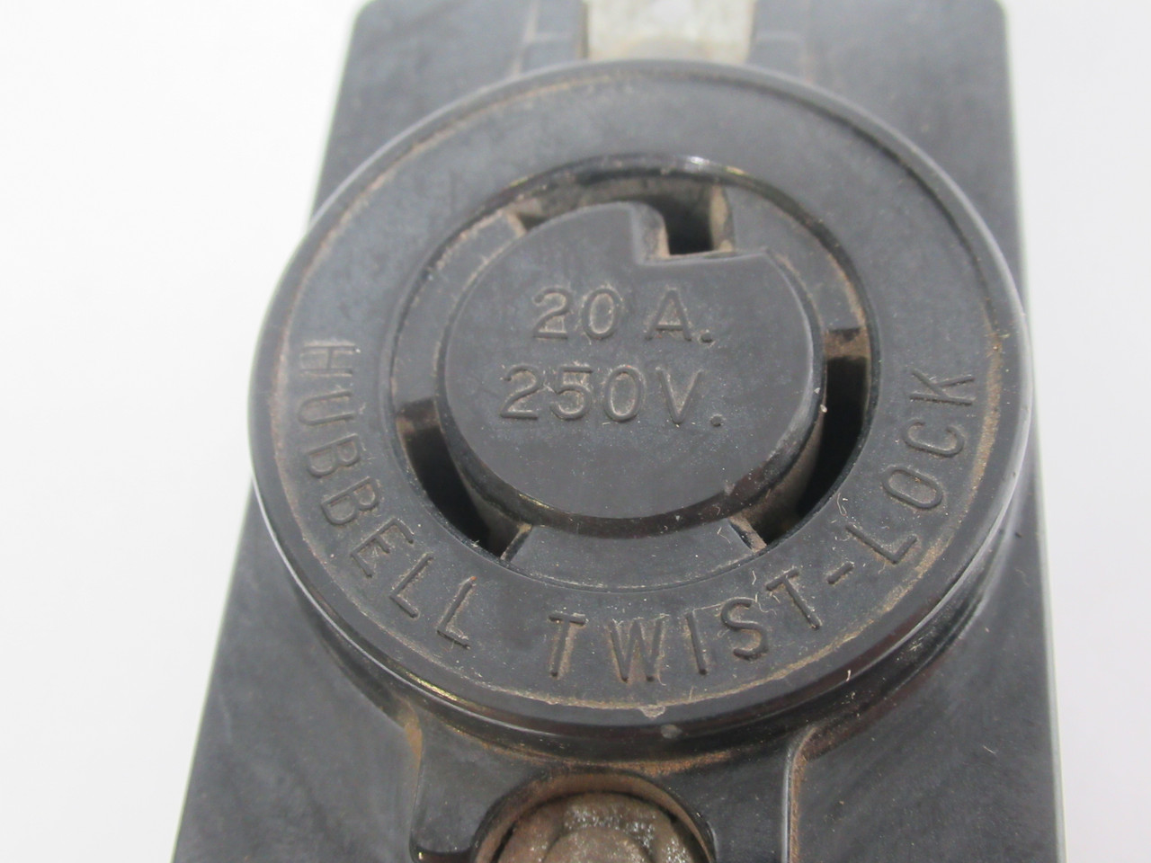 Hubbell 2320 Twist-Lock Receptacle 20A 250VAC 3W 2P USED