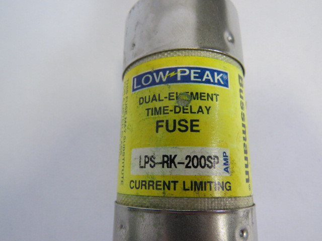 Low-Peak LPS-RK-200SP Dual Element Time Delay Fuse 200A 600V USED