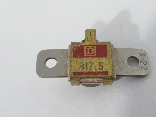 Square D B17.5 *Old Style* Thermal Overload Relay Heating Element USED