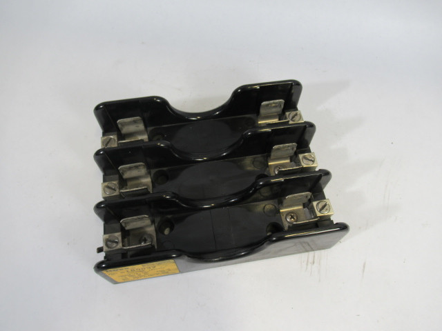 Bussmann 1B0032 Fuse Block 30A 600V 3 Pole USED