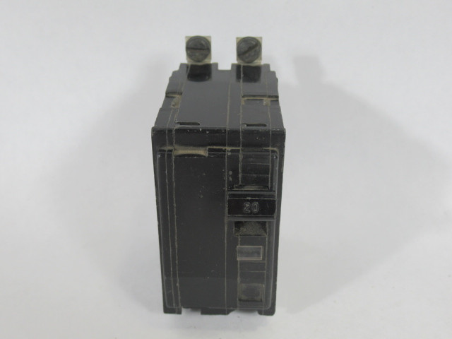 Square D QO-220 Circuit Breaker 20A 120/240VAC 2Pole *Crack to Case* USED