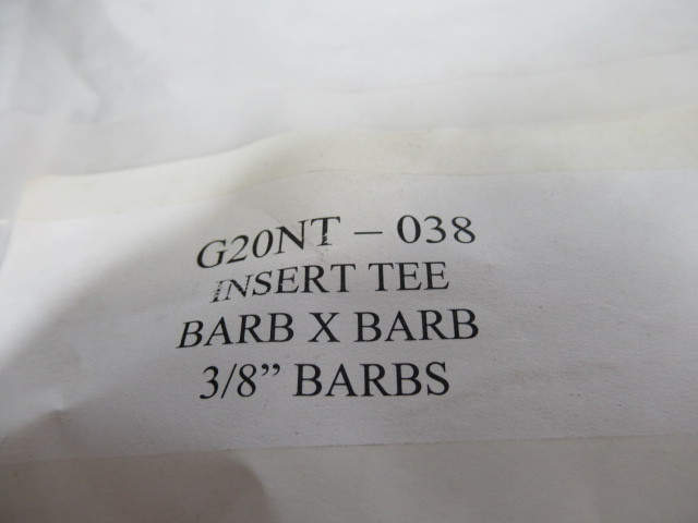 Green Line G20NT-038 3/8" Nylon Hose Mender Tee BARBXBARB Lot of 6  NOP