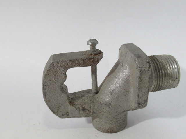Generic Cast Aluminum Beam Clamp w/Cable Run 3/4"-5/8"NPT USED