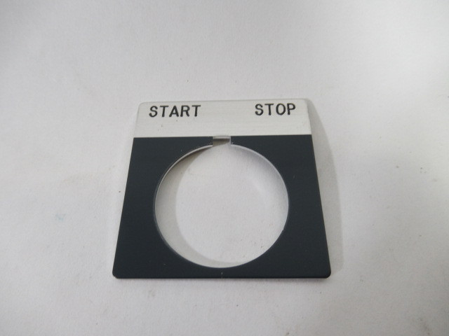 Allen-Bradley 800T-X549 Ser. A Metal Pushbutton Legend Plate START-STOP ! NWB !