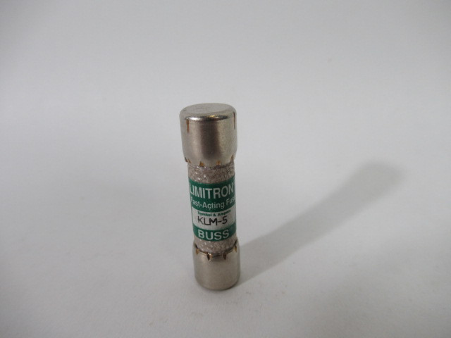 Limitron KLM-5 Fast Acting Fuse 5A 500VAC USED