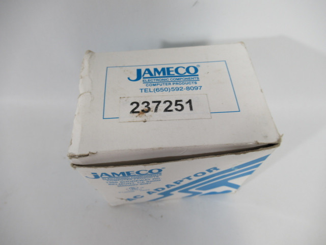 Jameco 237251 AC to DC Unregulated Linear Wall Regulator 6VDC@100mA ! NEW !