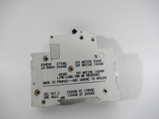 Merlin Gerin 24425 C60N Type C Circuit Breaker w/o Latch 1A 277VAC 1P USED