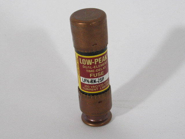 Low-Peak LPN-RK-2SP Dual Element Time Delay 2A 250VAC 125VDC Lot of 10 USED