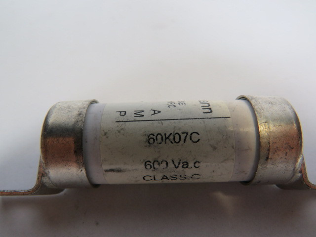 Bussmann 60K07C HRC Fuse 60A 600VAC USED