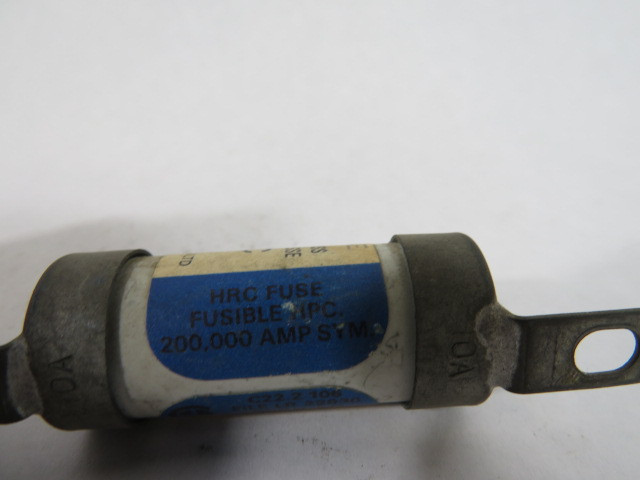Brush 10H07C Bolt on Fuse 10A 600VAC USED