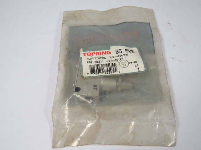 Topring 85.505 Flow Control Valve 1/8"NPT-12SCFM ! NWB !
