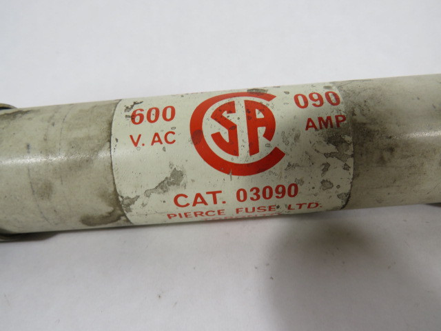 Pierce 03090 Form I H.R.C. Fuse Class H 90A 600VAC USED