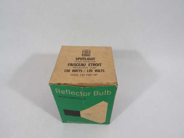 General Electric 150PAR/SP Incandescent Reflector Bulb Spotlight 150W 120V NEW