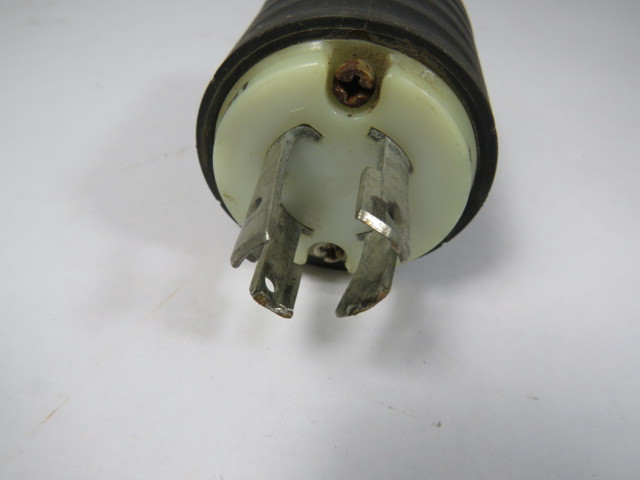 Pass & Seymour L1530P TurnLok Plug w/Sleeve 30A 250V 4W 3P RUST USED