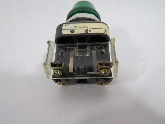 Allen-Bradley 800T-Q24G Series T Green Pilot Light 24VDC/AC USED