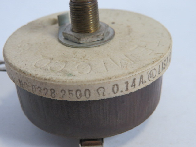 Ohmite 0328-2500 Rheostat 2500 Ohms .14A 50W USED