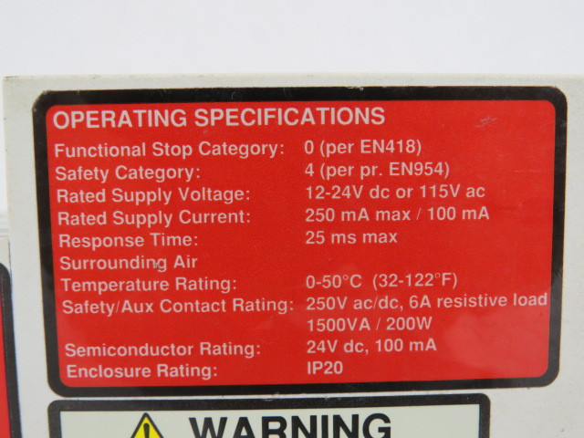 Banner ES-UA-5A Safety Relay 12-24VDC or 115VAC MISSING CONNECTORS ! AS IS !